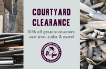 Courtyard Clearance this weekend!