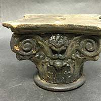 Vintage wooden capital