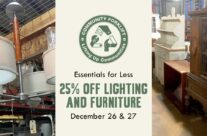 Save 25% on lighting & furniture this holiday weekend!
