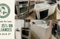 Appliances are 25% off this weekend at the reuse warehouse!