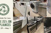 Save 25% on modern and vintage secondhand appliances