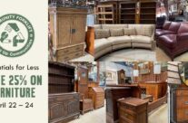 Save 25% on furniture this Earth Day and weekend!