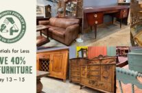 Save 40% on modern and vintage salvaged furniture