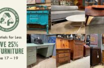 Modern and vintage furniture is 25% off this weekend!
