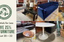 Save 25% on modern and vintage furniture August 20–22