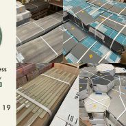 Fabulous salvaged tile is 25% off at the reuse warehouse!