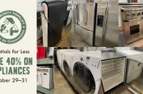 Save 40% on appliances online and at our reuse warehouse!