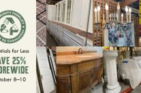 Storewide discount! Save 25% on modern and vintage salvaged materials October 8–10