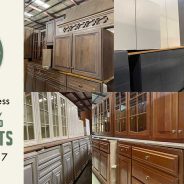 Cabinet sets, single cabinets, and cabinet doors are 25% off this weekend!