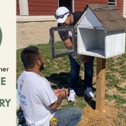 Free materials for a Little Free Library and food pantry at Cherokee Lane Elementary School