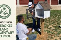 Free materials for a Little Free Library and food pantry at Cherokee Lane Elementary School