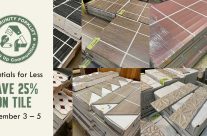 Save 25% on fabulous salvaged tile at the reuse warehouse