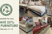 You bed-cha! Furniture is 25% off at the reuse warehouse February 4 – 6