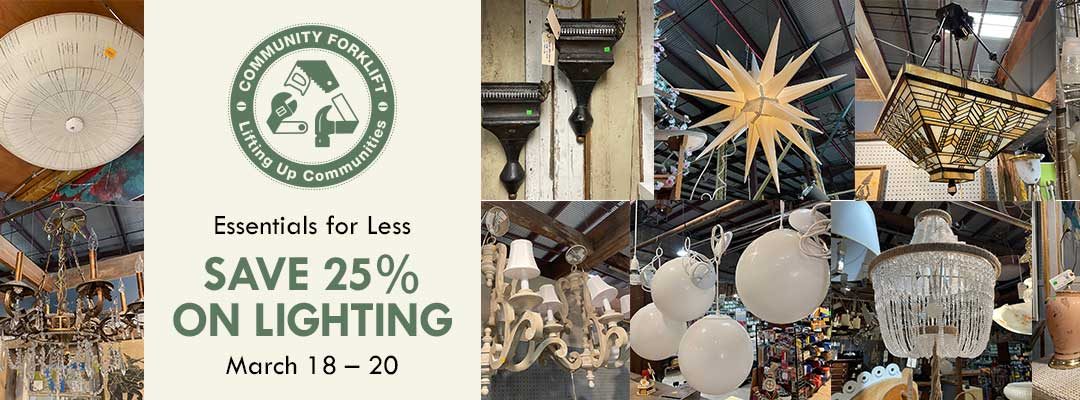 a collage of chandeliers, wall sconces, pendants, and other lighting