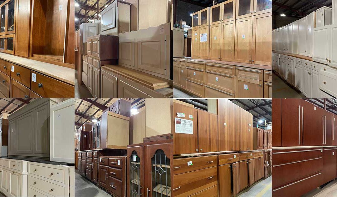 salvaged cabinetry